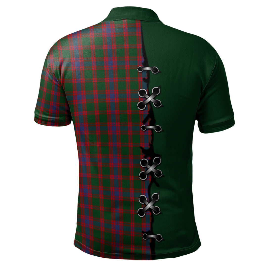 Clan Logan Tartan Polo Shirt - Lion Rampant And Celtic Thistle Style KT48 Logan Tartan Tartan Polo   