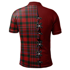 Clan MacAlister Tartan Polo Shirt - Lion Rampant And Celtic Thistle Style OW58 MacAlister Tartan Tartan Polo   