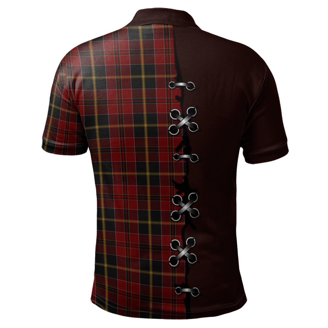 Clan MacAlister of Skye Tartan Polo Shirt - Lion Rampant And Celtic Thistle Style MS39 MacAlister of Skye Tartan Tartan Polo   