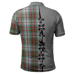 Clan Macbain Dress Tartan Polo Shirt - Lion Rampant And Celtic Thistle Style FC58 Macbain Dress Tartan Tartan Polo   