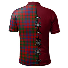 Clan MacColl Ancient Tartan Polo Shirt - Lion Rampant And Celtic Thistle Style TT39 MacColl Ancient Tartan Tartan Polo   