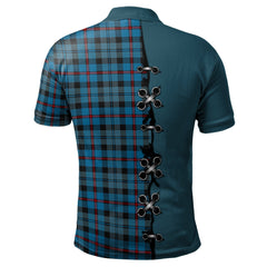 Clan MacCorquodale Tartan Polo Shirt - Lion Rampant And Celtic Thistle Style LC29 MacCorquodale Tartan Tartan Polo   