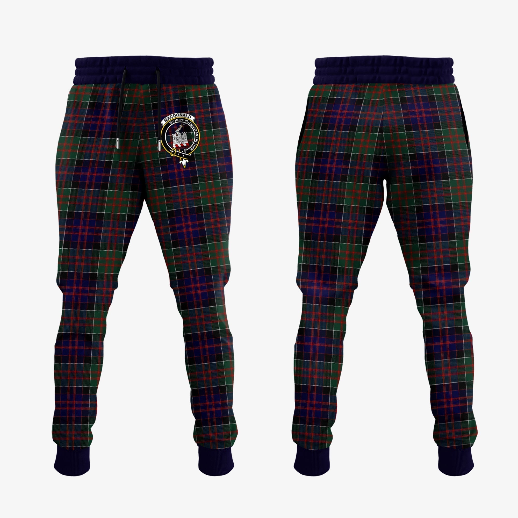 Clan MacDonald Of Clanranald Tartan Crest Jogger Sweatpants SC32 Clan MacDonald of Clanranald Tartan Today   