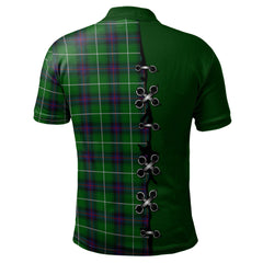 Clan MacDonald of The Isles Tartan Polo Shirt - Lion Rampant And Celtic Thistle Style HW85 MacDonald of The Isles Tartan Tartan Polo   