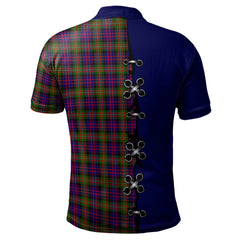 Clan MacDonnell of Glengarry Modern Tartan Polo Shirt - Lion Rampant And Celtic Thistle Style HN30 MacDonnell of Glengarry Modern Tartan Tartan Polo   