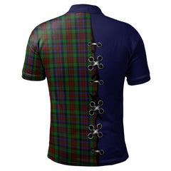 Clan MacDuff Hunting Tartan Polo Shirt - Lion Rampant And Celtic Thistle Style UX45 MacDuff Hunting Tartan Tartan Polo   