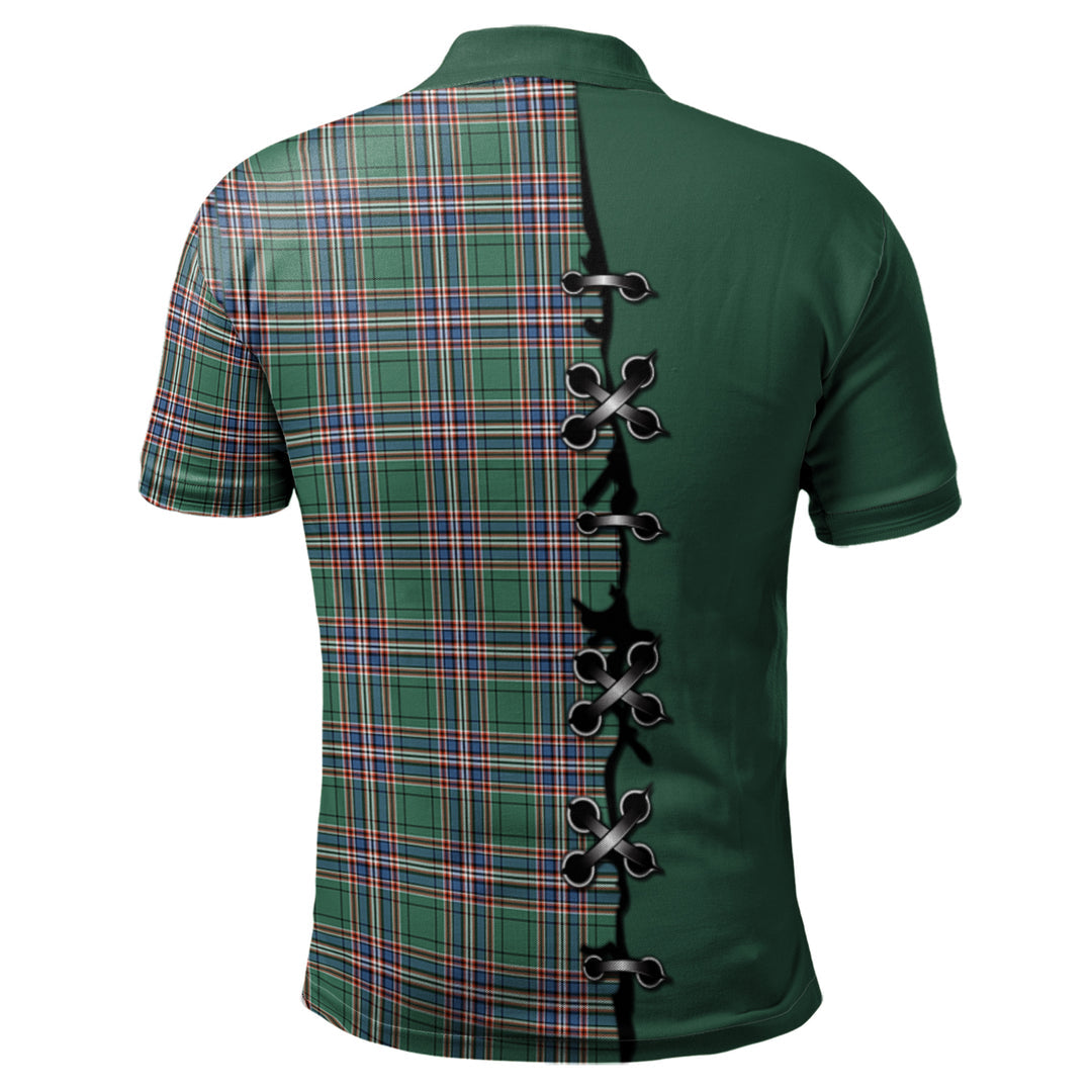 Clan MacFarlane Hunting Ancient Tartan Polo Shirt - Lion Rampant And Celtic Thistle Style QZ18 MacFarlane Hunting Ancient Tartan Tartan Polo   