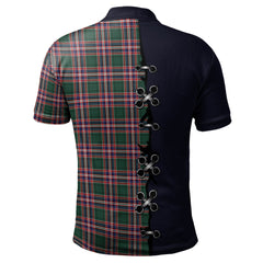 Clan MacFarlane Hunting Modern Tartan Polo Shirt - Lion Rampant And Celtic Thistle Style NZ28 MacFarlane Hunting Modern Tartan Tartan Polo   