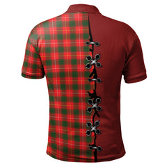 Clan MacFie Modern Tartan Polo Shirt - Lion Rampant And Celtic Thistle Style VO99 MacFie Modern Tartan Tartan Polo   