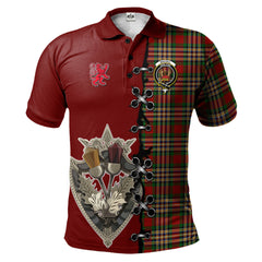 Clan MacGill Tartan Polo Shirt - Lion Rampant And Celtic Thistle Style MV25 MacGill Tartan Tartan Polo   