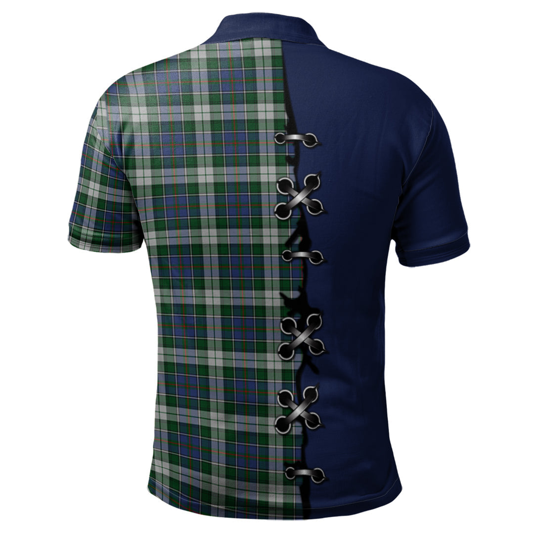 Clan MacInnes Dress Tartan Polo Shirt - Lion Rampant And Celtic Thistle Style OW29 MacInnes Dress Tartan Tartan Polo   