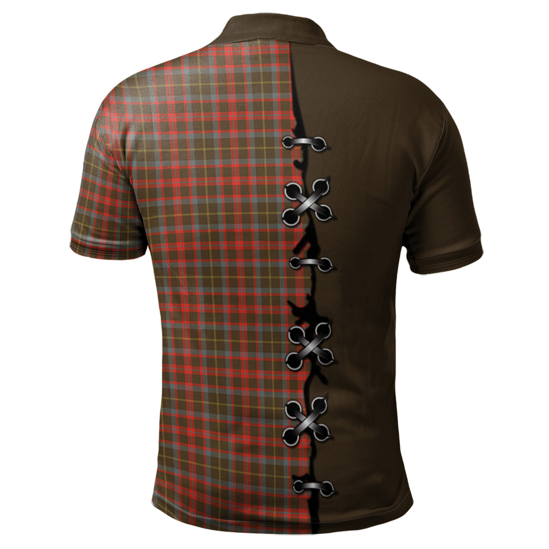 Clan MacKintosh Hunting Weathered Tartan Polo Shirt - Lion Rampant And Celtic Thistle Style HW90 MacKintosh Hunting Weathered Tartan Tartan Polo   