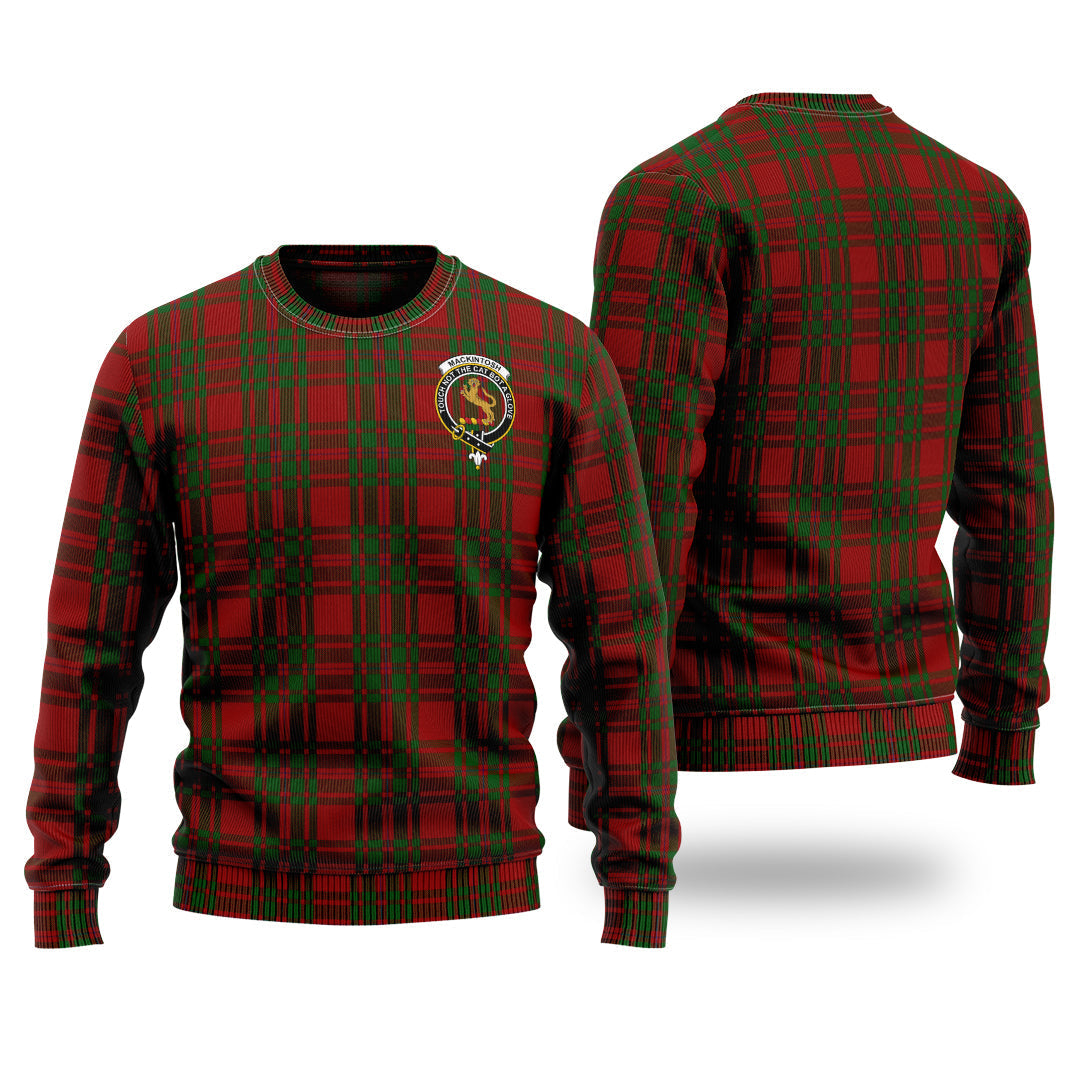 Clan MacKintosh Red Tartan Christmas Ugly Sweater UM75 MacKintosh Red Tartan Tartan Sweater   