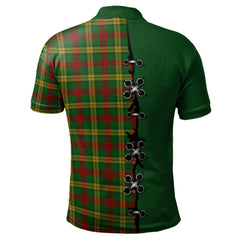 Clan MacMillan Society of Glasgow Tartan Polo Shirt - Lion Rampant And Celtic Thistle Style WS56 MacMillan Society of Glasgow Tartan Tartan Polo   