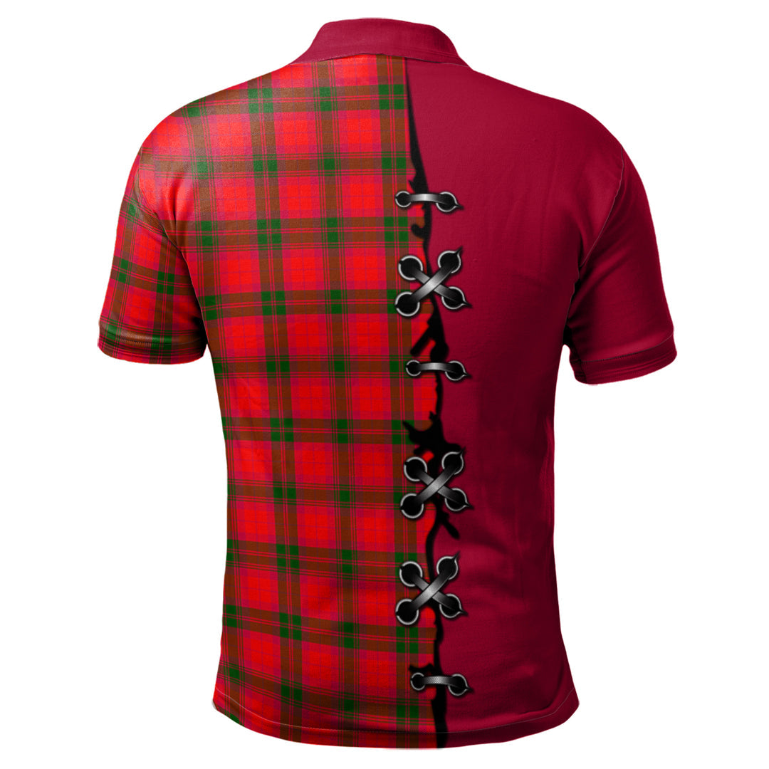 Clan MacNab Modern Tartan Polo Shirt - Lion Rampant And Celtic Thistle Style CS68 MacNab Modern Tartan Tartan Polo   