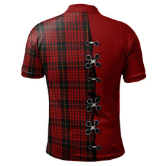 Clan MacQueen Tartan Polo Shirt - Lion Rampant And Celtic Thistle Style VZ61 MacQueen Tartan Tartan Polo   