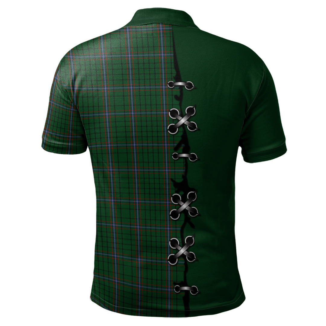 Clan MacRae Tartan Polo Shirt - Lion Rampant And Celtic Thistle Style KJ10 MacRae Tartan Tartan Polo   