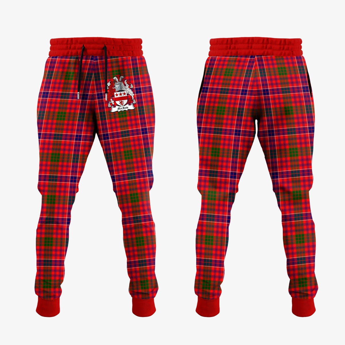 Clan MacRow Tartan Crest Jogger Sweatpants PO17 Clan MacRow Tartan Today   