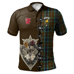 Clan MacTavish Hunting Tartan Polo Shirt - Lion Rampant And Celtic Thistle Style KH10 MacTavish Hunting Tartan Tartan Polo   