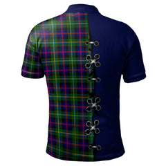 Clan Malcolm Tartan Polo Shirt - Lion Rampant And Celtic Thistle Style DJ22 Malcolm Tartan Tartan Polo   