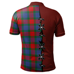 Clan Mar Tartan Polo Shirt - Lion Rampant And Celtic Thistle Style LF91 Mar Tartan Tartan Polo   