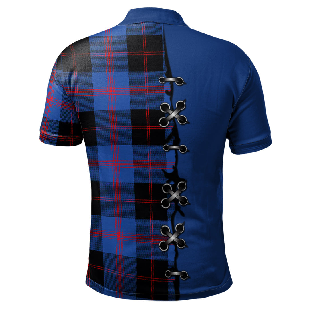 Clan Maule Tartan Polo Shirt - Lion Rampant And Celtic Thistle Style XW81 Maule Tartan Tartan Polo   