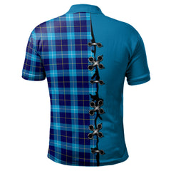 Clan McKerrell Tartan Polo Shirt - Lion Rampant And Celtic Thistle Style OA82 McKerrell Tartan Tartan Polo   