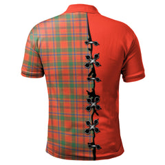 Clan Munro Ancient Tartan Polo Shirt - Lion Rampant And Celtic Thistle Style WD90 Munro Ancient Tartan Tartan Polo   