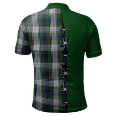 Clan Murray of Atholl Dress Tartan Polo Shirt - Lion Rampant And Celtic Thistle Style RL60 Murray of Atholl Dress Tartan Tartan Polo   