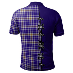 Clan Ochterlony Tartan Polo Shirt - Lion Rampant And Celtic Thistle Style ZI64 Ochterlony Tartan Tartan Polo   