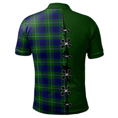 Clan Oliphant Modern Tartan Polo Shirt - Lion Rampant And Celtic Thistle Style FD39 Oliphant Modern Tartan Tartan Polo   