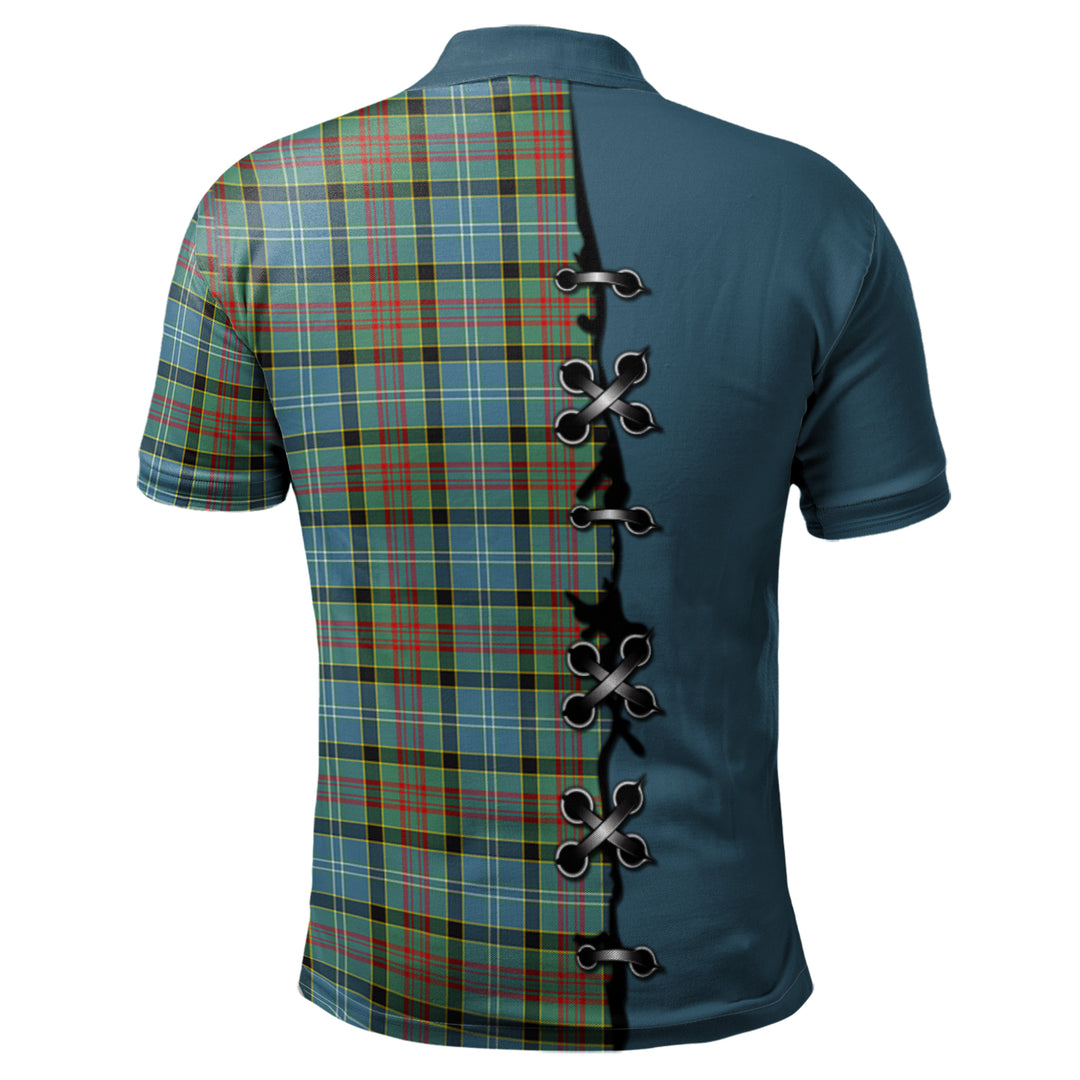 Clan Paisley Tartan Polo Shirt - Lion Rampant And Celtic Thistle Style UA52 Paisley Tartan Tartan Polo   