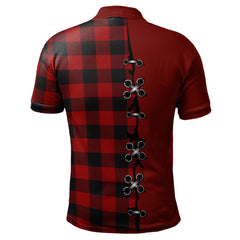 Clan Rob Roy Macgregor Tartan Polo Shirt - Lion Rampant And Celtic Thistle Style YD44 Rob Roy Macgregor Tartan Tartan Polo   