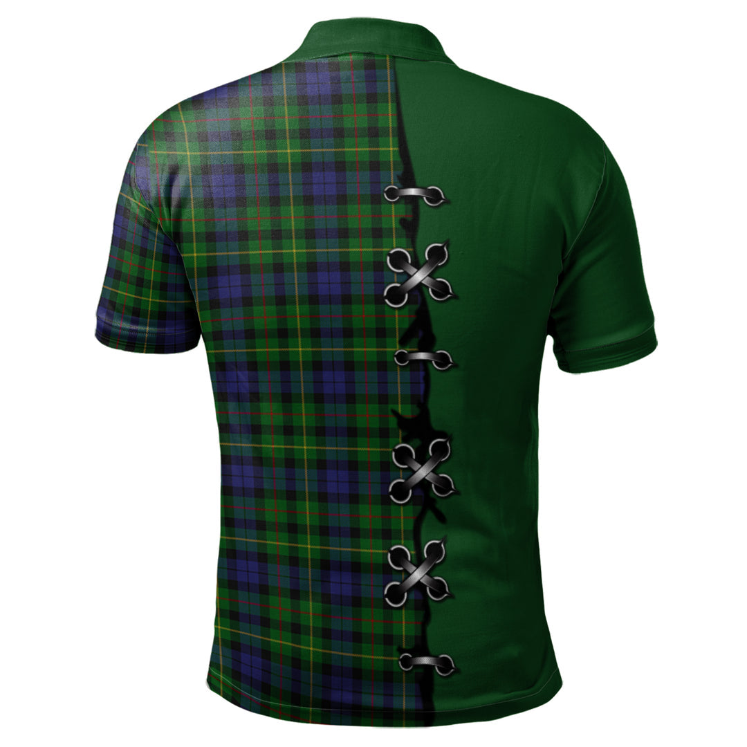 Clan Rollo Tartan Polo Shirt - Lion Rampant And Celtic Thistle Style YN69 Rollo Tartan Tartan Polo   