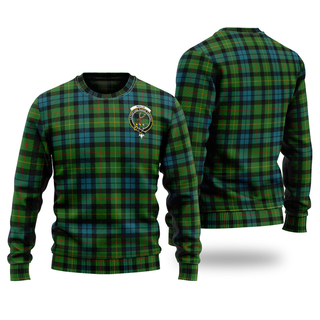 Clan Rollo Ancient Tartan Christmas Ugly Sweater UL74 Rollo Ancient Tartan Tartan Sweater   