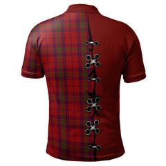 Clan Ross Old Tartan Polo Shirt - Lion Rampant And Celtic Thistle Style QB58 Ross Old Tartan Tartan Polo   