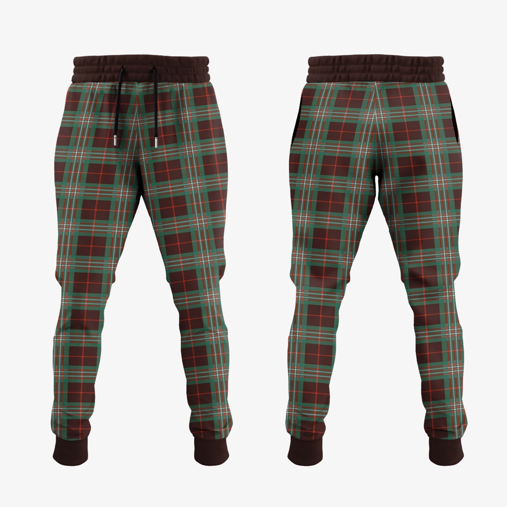 Clan Scott Brown Ancient Tartan Crest Jogger Sweatpants RW73 Clan Scott (Scott Tartan) Tartan Today   