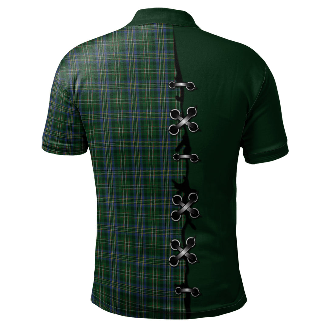 Clan Scott Hunting Tartan Polo Shirt - Lion Rampant And Celtic Thistle Style OC62 Scott Hunting Tartan Tartan Polo   