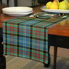 Clan Cathcart Tartan Crest Table Runner Cotton DG75 Cathcart Tartan Tartan Table Runner   