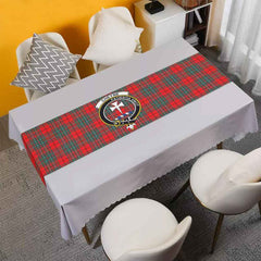 Clan Cheyne Tartan Crest Table Runner Cotton IQ83 Cheyne Tartan Tartan Table Runner   