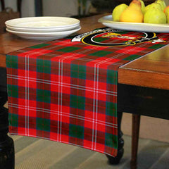 Clan Chisholm Tartan Crest Table Runner Cotton QZ54 Chisholm Tartan Tartan Table Runner   