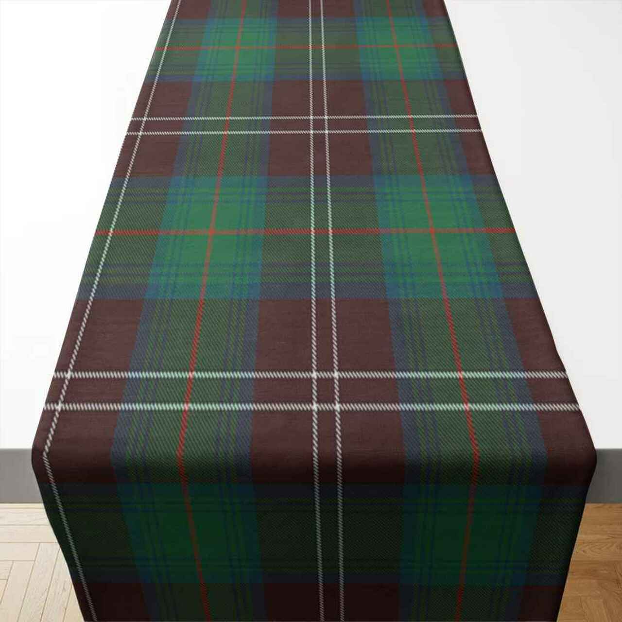 Clan Chisholm Hunting Ancient Tartan Table Runner Cotton TM33 Chisholm Hunting Ancient Tartan Tartan Table Runner   