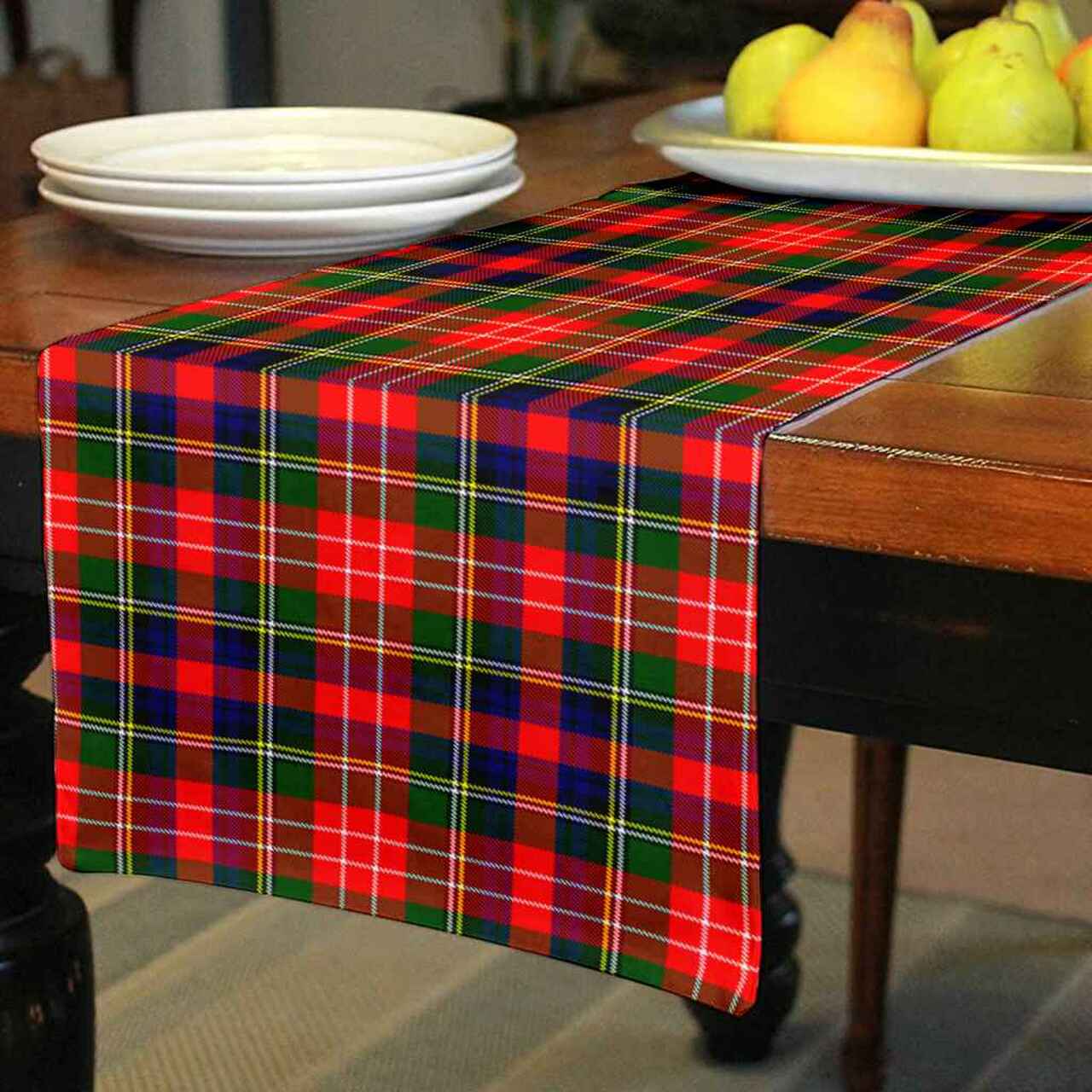 Clan Christie Tartan Table Runner Cotton GB22 Christie Tartan Tartan Table Runner   