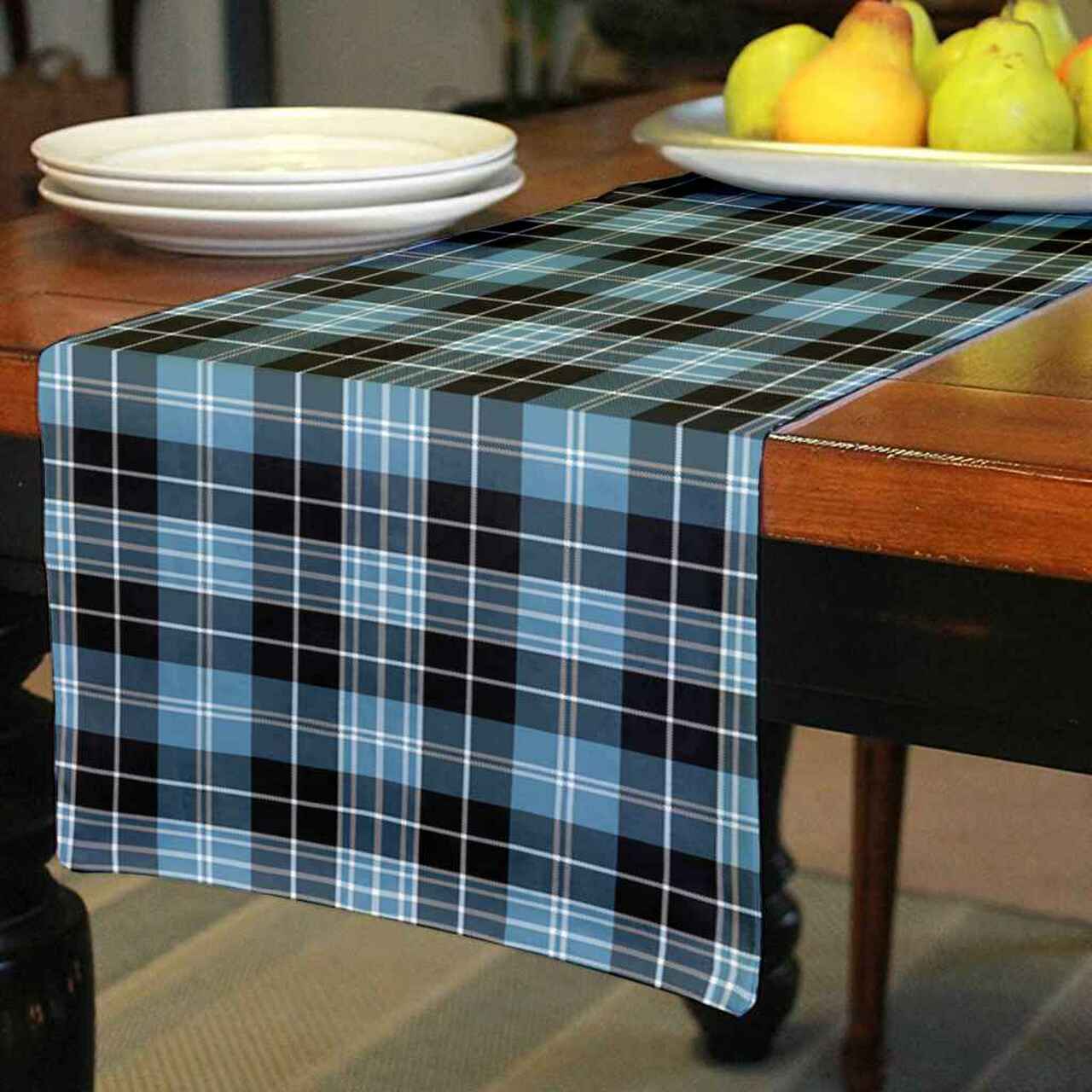 Clan Clark Ancient Tartan Table Runner Cotton SE69 Clark Ancient Tartan Tartan Table Runner   