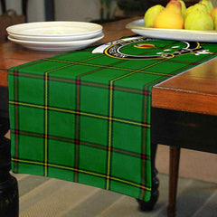 Clan Don Tartan Crest Table Runner Cotton GE81 Don Tartan Tartan Table Runner   