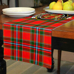 Clan Drummond Tartan Crest Table Runner Cotton PX97 Drummond Tartan Tartan Table Runner   