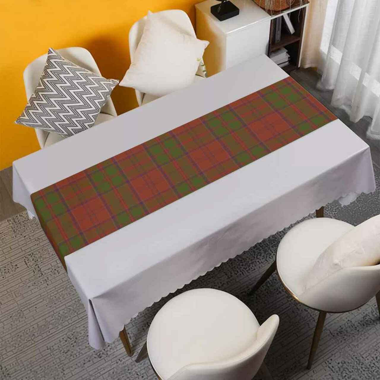 Clan Drummond Tartan Table Runner Cotton ZY74 Drummond Tartan Tartan Table Runner   