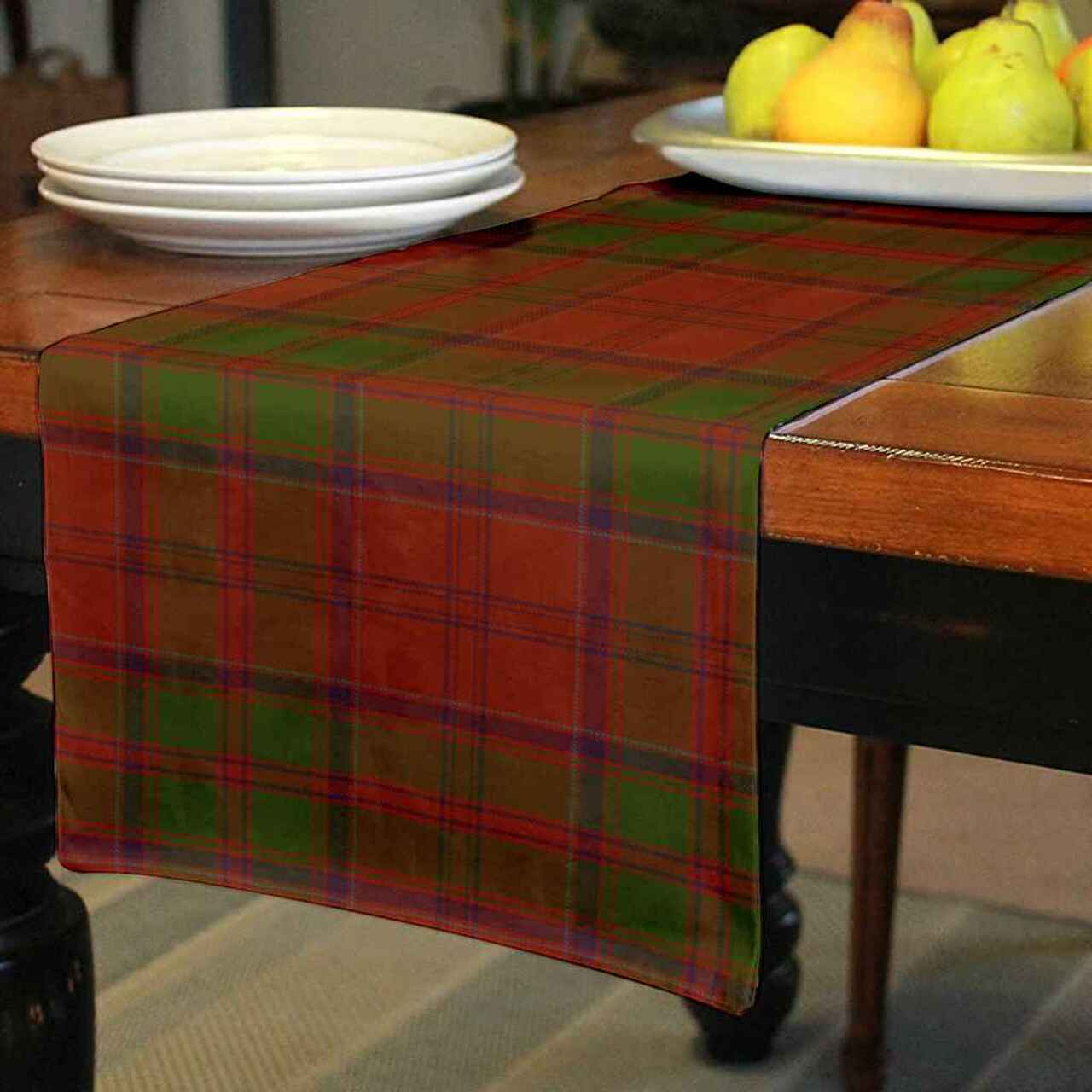 Clan Drummond Tartan Table Runner Cotton ZY74 Drummond Tartan Tartan Table Runner   