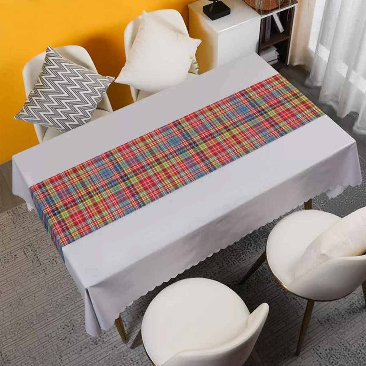 Clan Drummond of Strathallan Tartan Table Runner Cotton LT36 Drummond of Strathallan Tartan Tartan Table Runner   