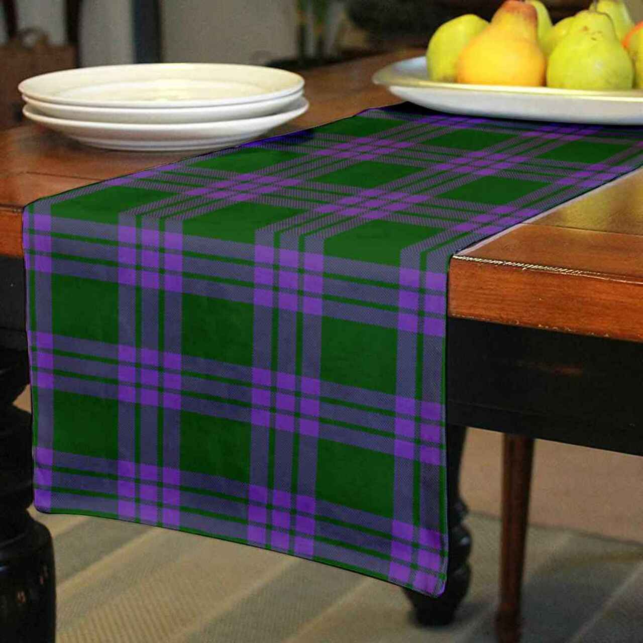 Clan Elphinstone Tartan Table Runner Cotton XX56 Elphinstone Tartan Tartan Table Runner   